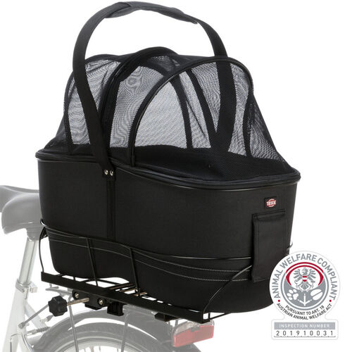 Trixie Fahrradkorb Long fr Gepcktrger EVA 29x49x60cm schwarz