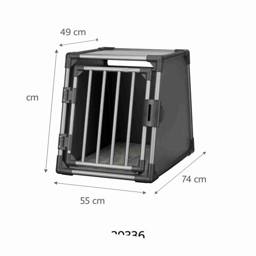 Trixie Transportbox Aluminium M 55x61x74cm grafit Bild 2