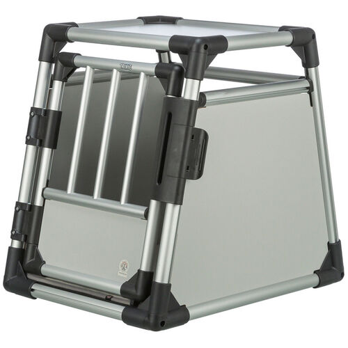 Trixie Transportbox Aluminium M-L 63x65x90cm hellgrau/silber