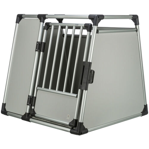 Trixie Transportbox Aluminium XL 94x87x93cm hellgrau/silber