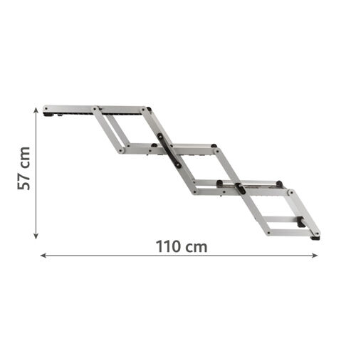 Trixie 3-stufige Falt-Treppe Aluminium/TPR Breite 37cm / Hhe bis zu 57cm Bild 3