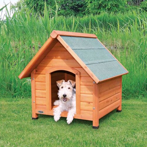 Trixie natura Hundehtte Cottage mit Satteldach S-M 71x77x76cm braun