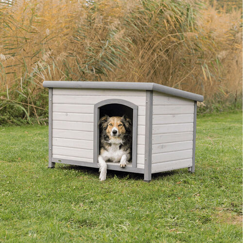 Trixie natura Hundehtte Classic Flach M-L 104x72x68cm grau