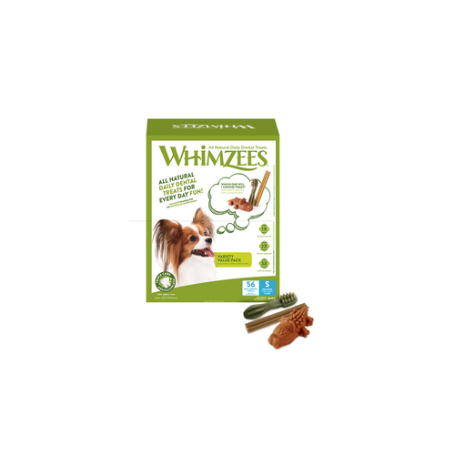 Whimzees Dog Snack Variety Value Box S (56 Treats) 840g