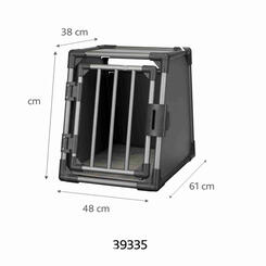 Trixie Transportbox Aluminium S 48x56x61cm grafit Bild 2