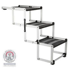 Trixie 3-stufige Falt-Treppe Aluminium/TPR Breite 37cm / Hhe bis zu 57cm